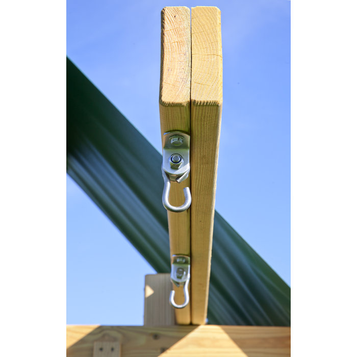 YardCraft Space Saver Cliff Climb Playset Swing Set Wayfair